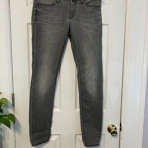 Banana Republic light gray stretch denim leggings skinny jeans